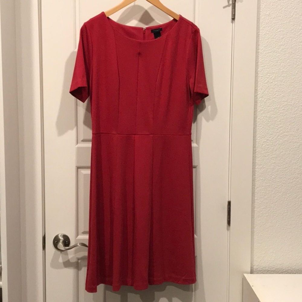 Ann Taylor factory Red knit Women's Dress
